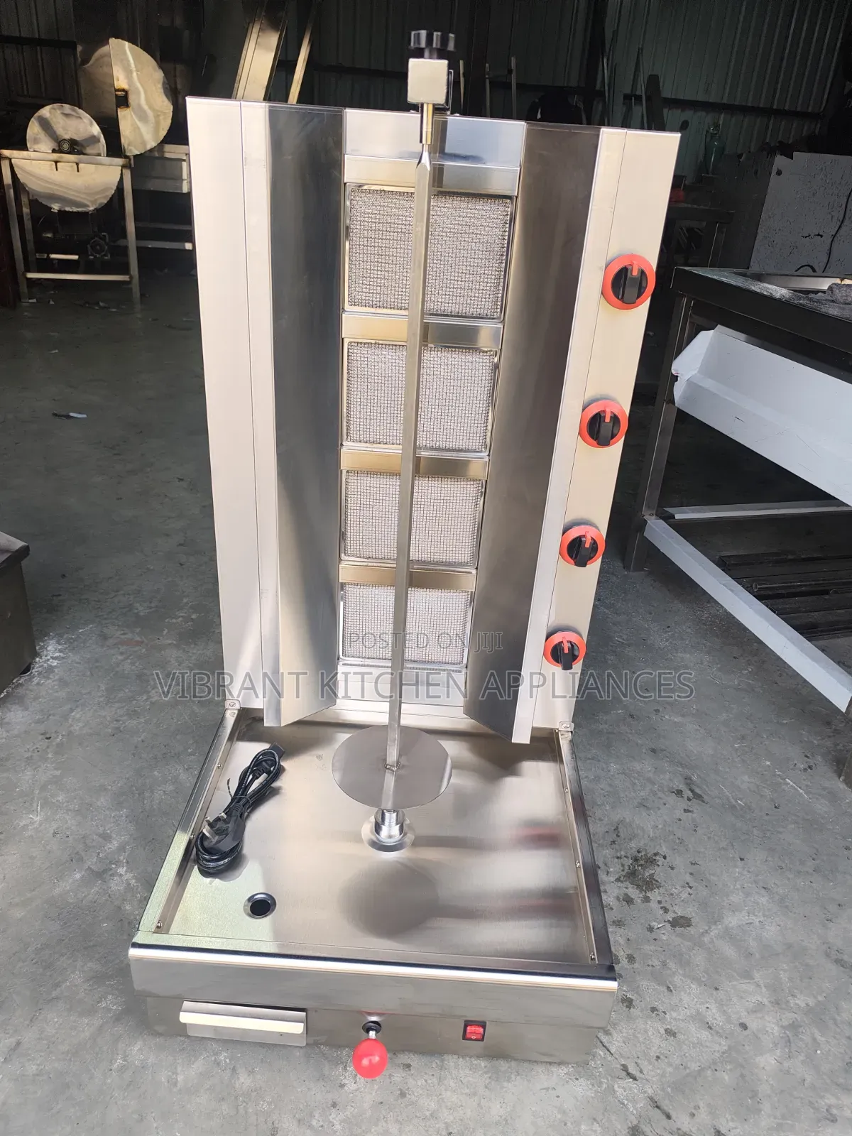 4‐Burner Gas Shawarma Machine