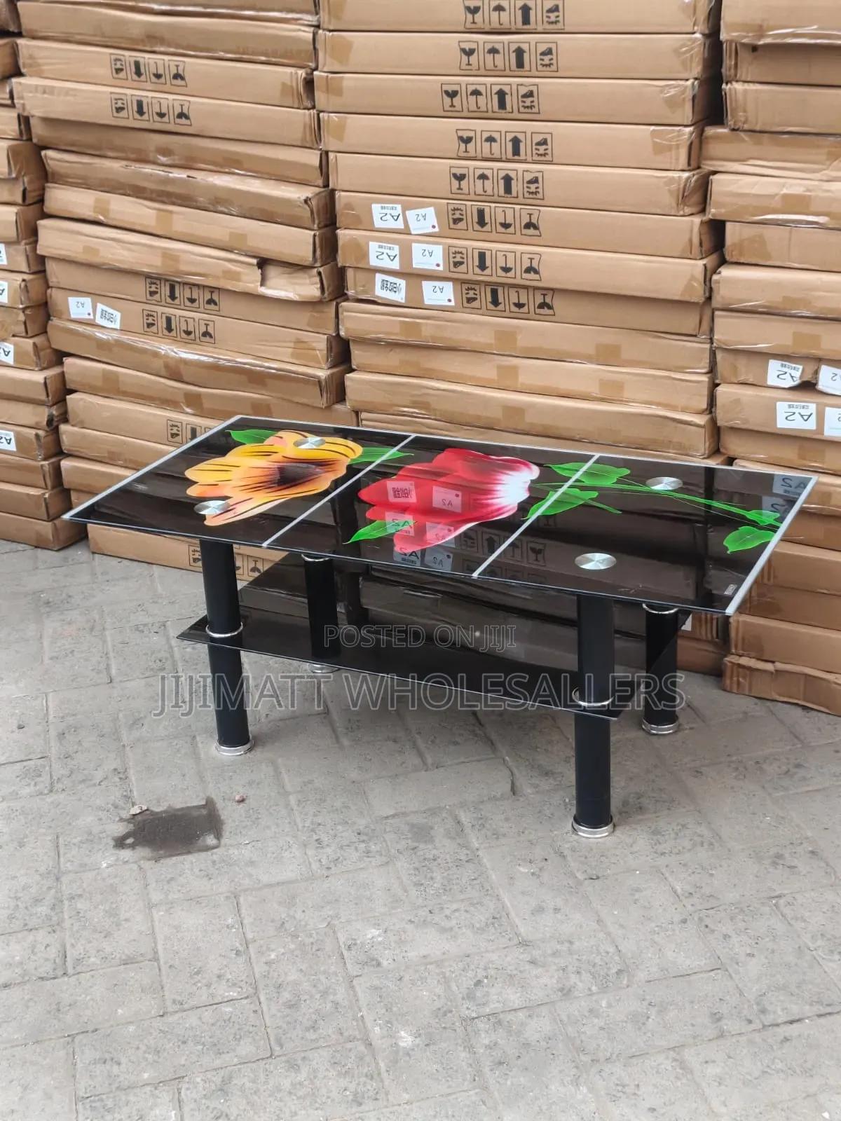 Executive Black Glass Coffee Tables