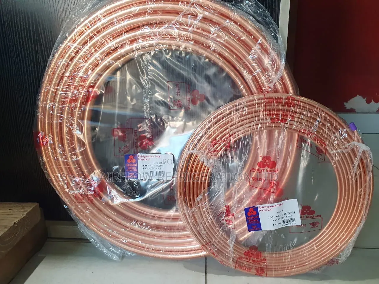 1⁄4" Heavy Gauge Maksal Copper Pipe.