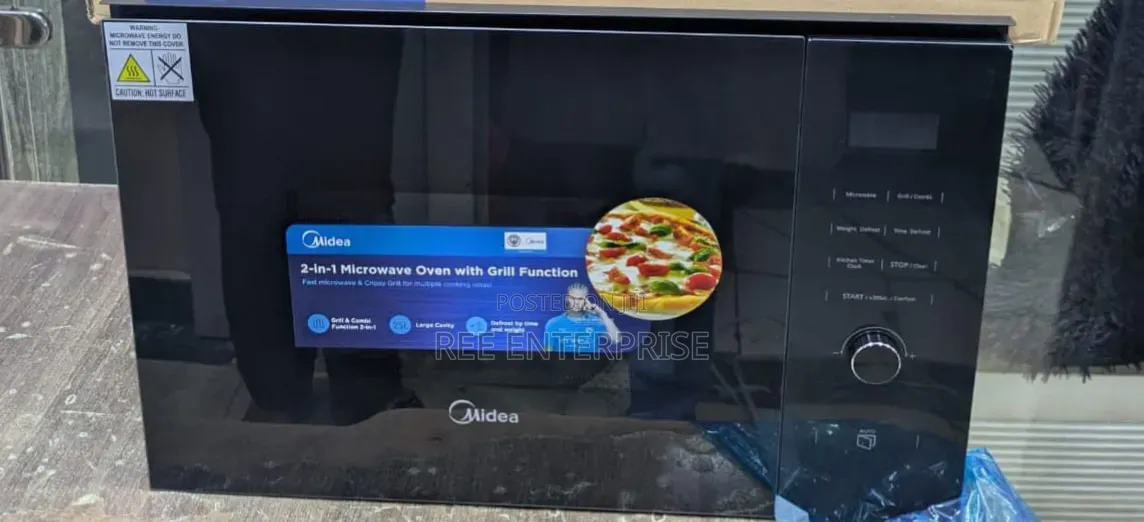 25Litres Midea 900W Built in Microwave Oven AG925BVE-BK