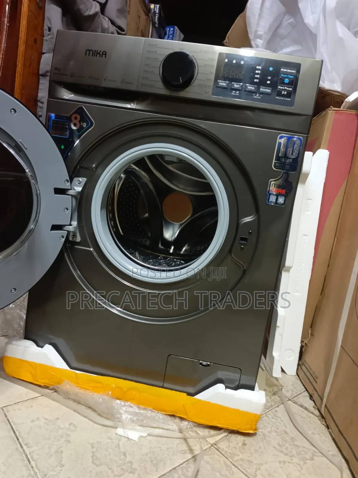 Mika 8KG Front Load Washing Machine – Brushless Inverter