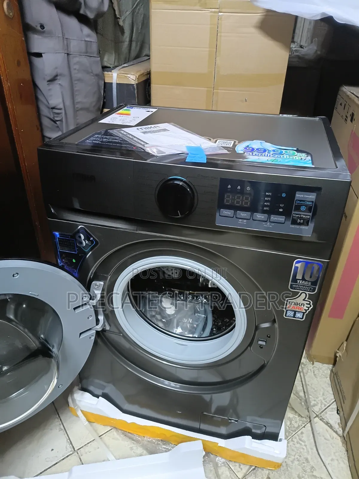 Mika 8kg Front Load Washing Machine – Energy Saving