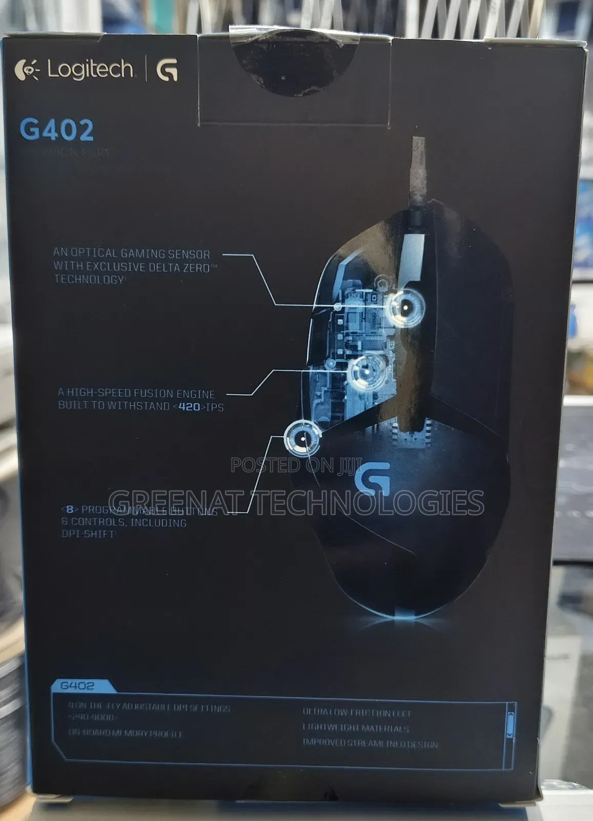 Logitech G402 Hyperion Fury Gaming Mouse