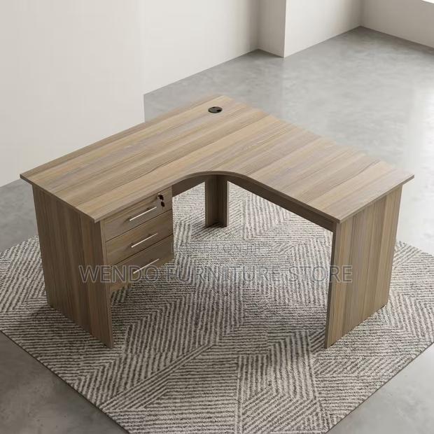 Office Desk; 1.2 Home Office Round Ergonomic Curved Desk