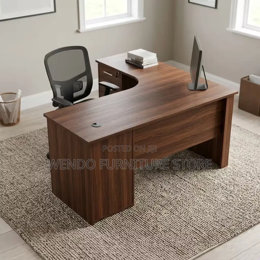 Office Desk; 1.2 Home Office Round Ergonomic Curved Desk