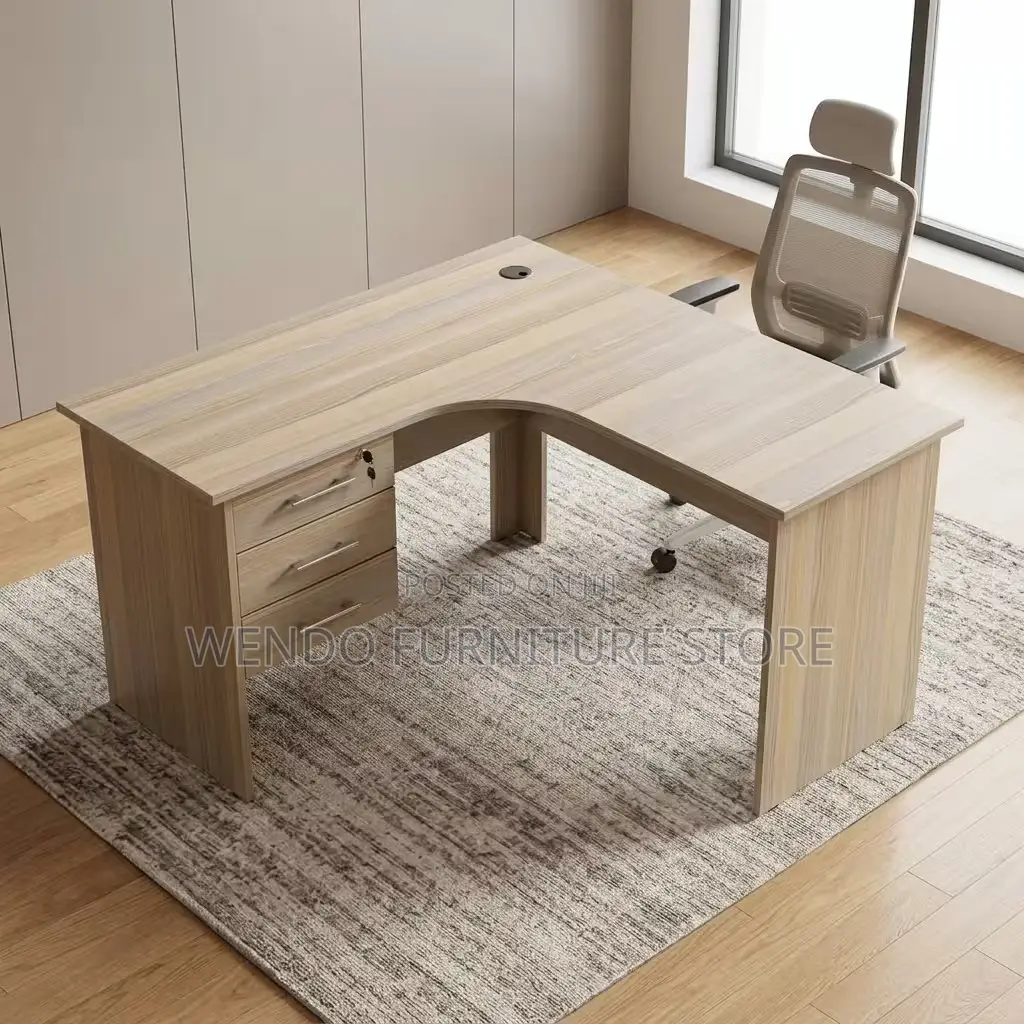Office Desk; 1.2 Home Office Round Ergonomic Curved Desk