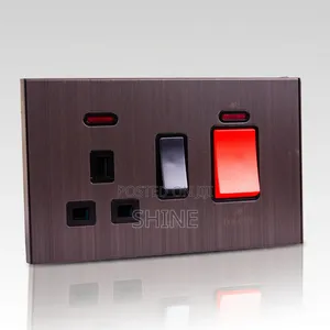 Full Flat Wooden Switches and Sockets