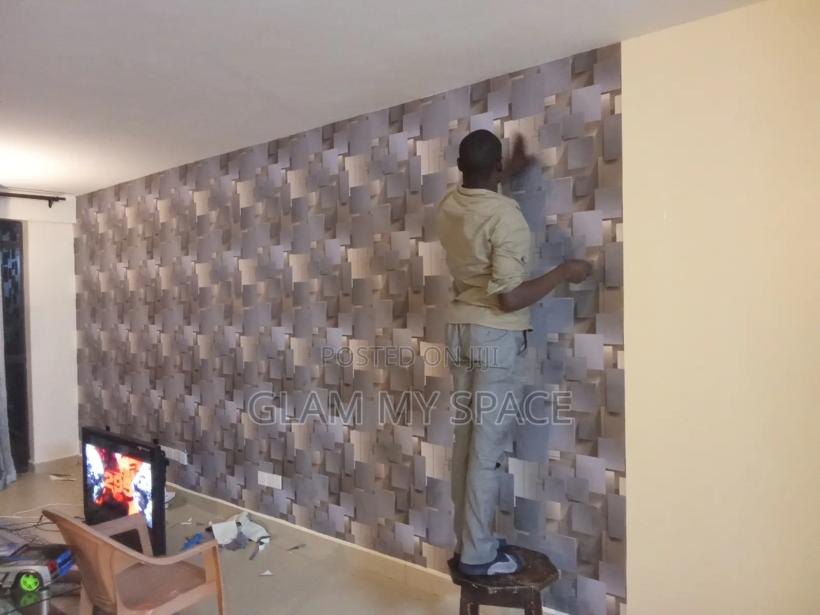 Wallpaper, Contact Paper Wall Mural Installation Services
