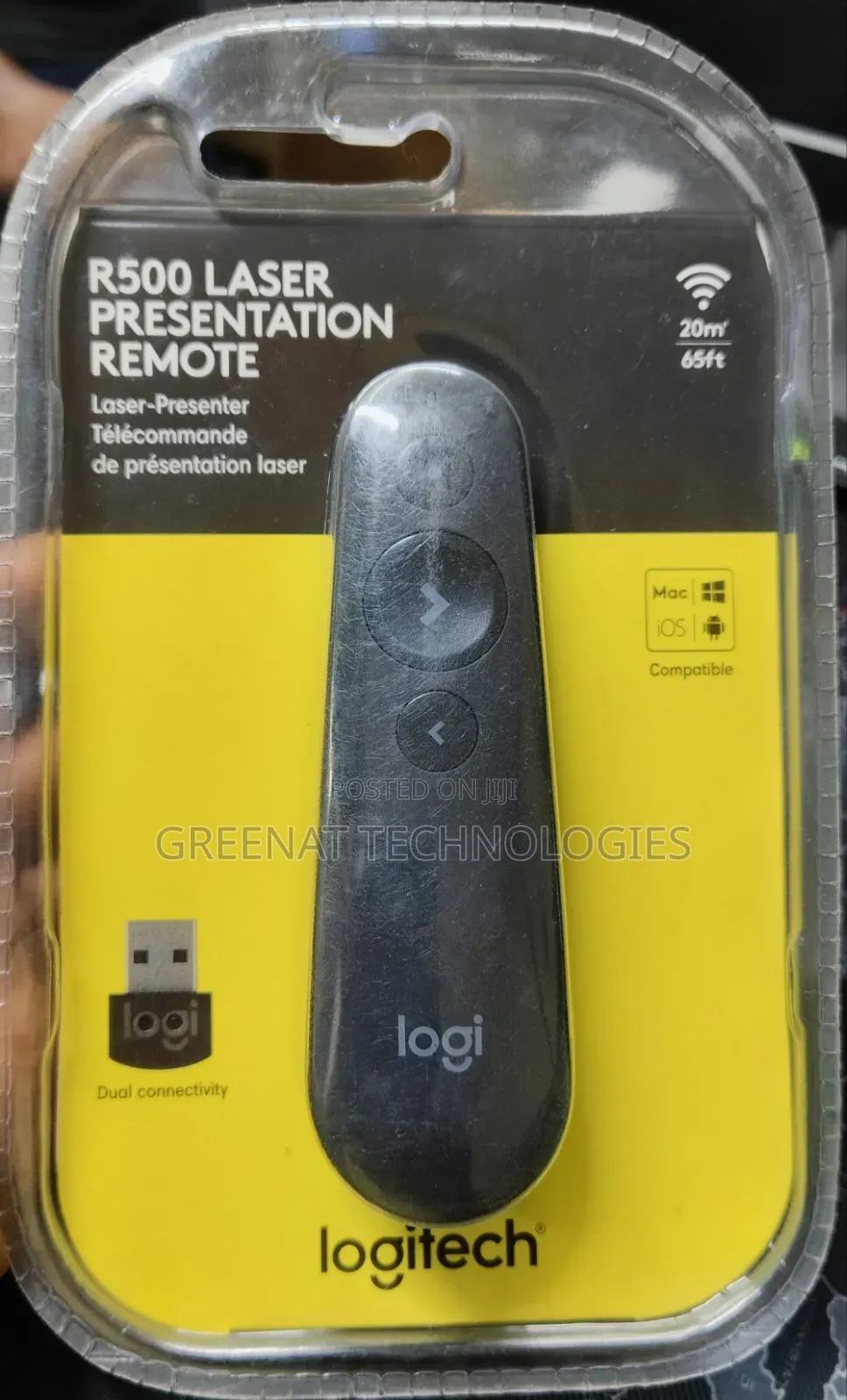 Wireless Logitech R500 Laser Presentation Remote