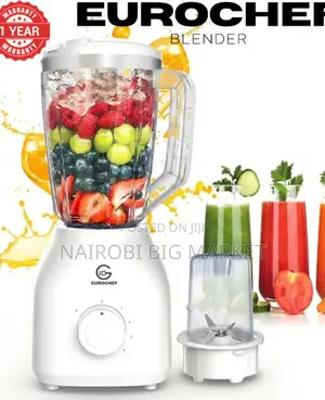 2 in 1 Eurochef 1.8 Liter With 4 Speed 3 Pin (With Fuse) Blender