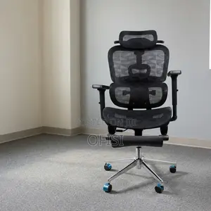 Office Chair; Ergonomic Office Chair With Footrest