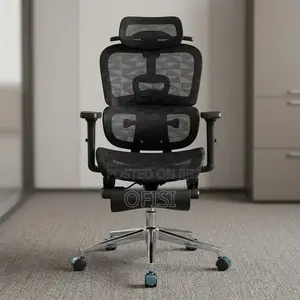Office Chair; Ergonomic Office Chair With Footrest