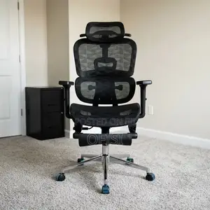 Office Chair; Ergonomic Office Chair With Footrest