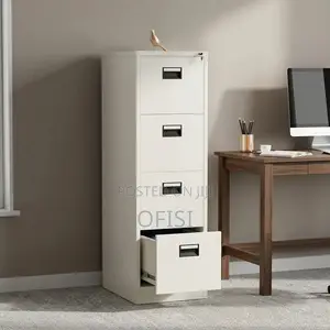 Office Cabinet; Steel Lockable 4-Drawer File Cabinet