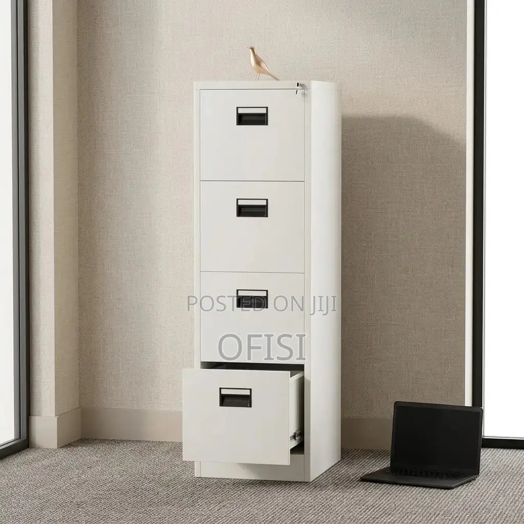Office Cabinet; Steel Lockable 4-Drawer File Cabinet