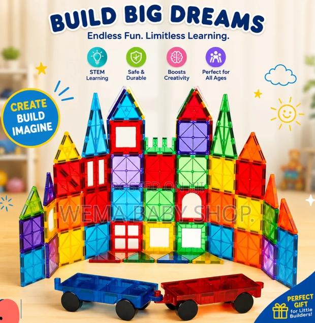 96PCS Magnetic Tiles Set - thumbnail 5