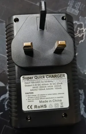 Pujimax Super Quick Battery Charger AA, AAA, 9av Batteries