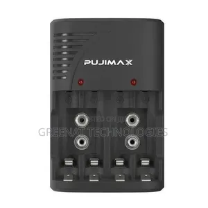 Pujimax Multiple Power Standard Charger 4 Slots for AA AAA 9V