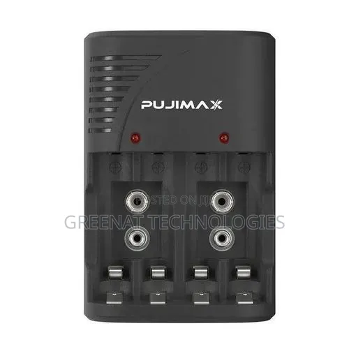 Pujimax Multiple Power Standard Charger 4 Slots for AA AAA 9V