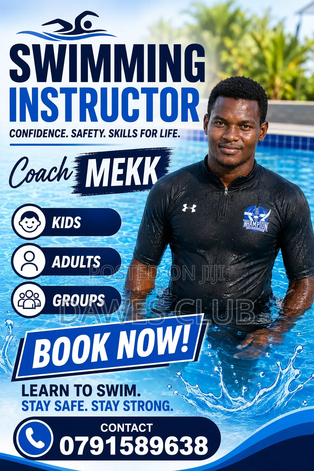 Swimming Instructor, Life Guard, Pool Operator Maintenance