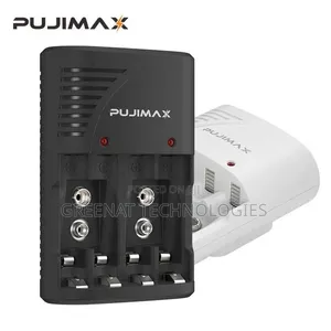 Pujimax Multiple Power Standard Charger 4 Slots for AA AAA 9V