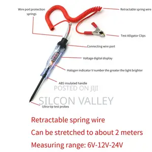 Auto Voltage Circuit Tester DC Digital Display Long Probe Pen