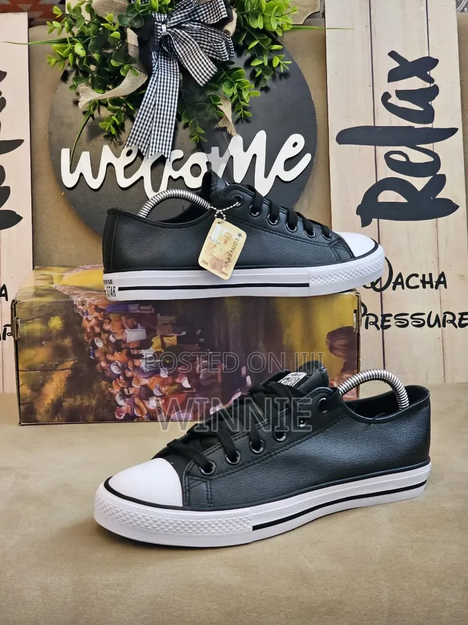 Leather Converse