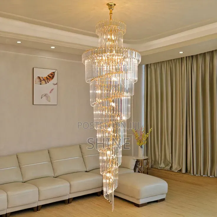Luxury Modern Spiral Crystal Chanderlier