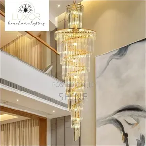 Luxury Modern Spiral Crystal Chanderlier