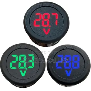 DC4-100V LED Display Circular Waterproof Voltmeter Digital