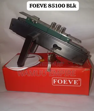 FOEVE 85100 BLK Heavy Duty Multi-Bolt Security Door Lock Set