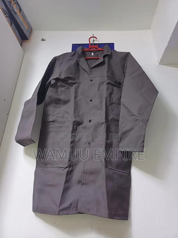 Grey Industrial Work Dust Coat,