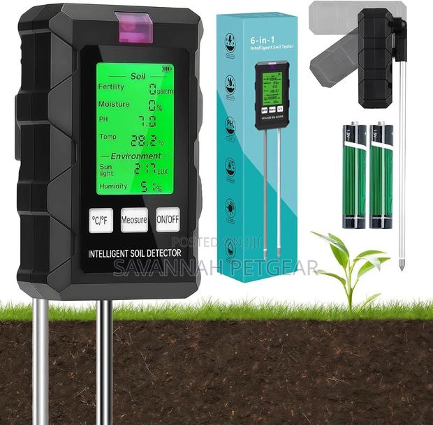 6-in-1 Soil Digital Plant Test Meter for Indoor and Outdoor Gardening