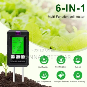 6-in-1 Soil Digital Plant Test Meter for Indoor and Outdoor Gardening