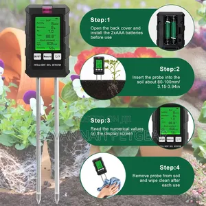 6-in-1 Soil Digital Plant Test Meter for Indoor and Outdoor Gardening