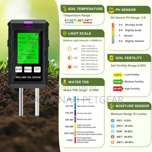 6-in-1 Soil Digital Plant Test Meter for Indoor and Outdoor Gardening