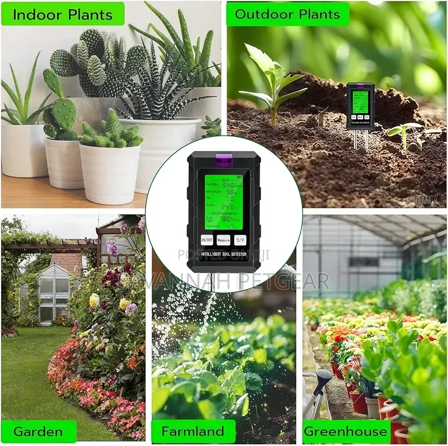6-in-1 Soil Digital Plant Test Meter for Indoor and Outdoor Gardening