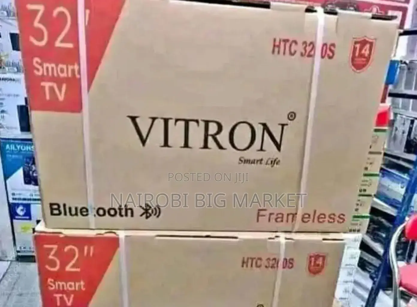 14 Months Warranty Vitron 32 Inch Smart TV HTC
