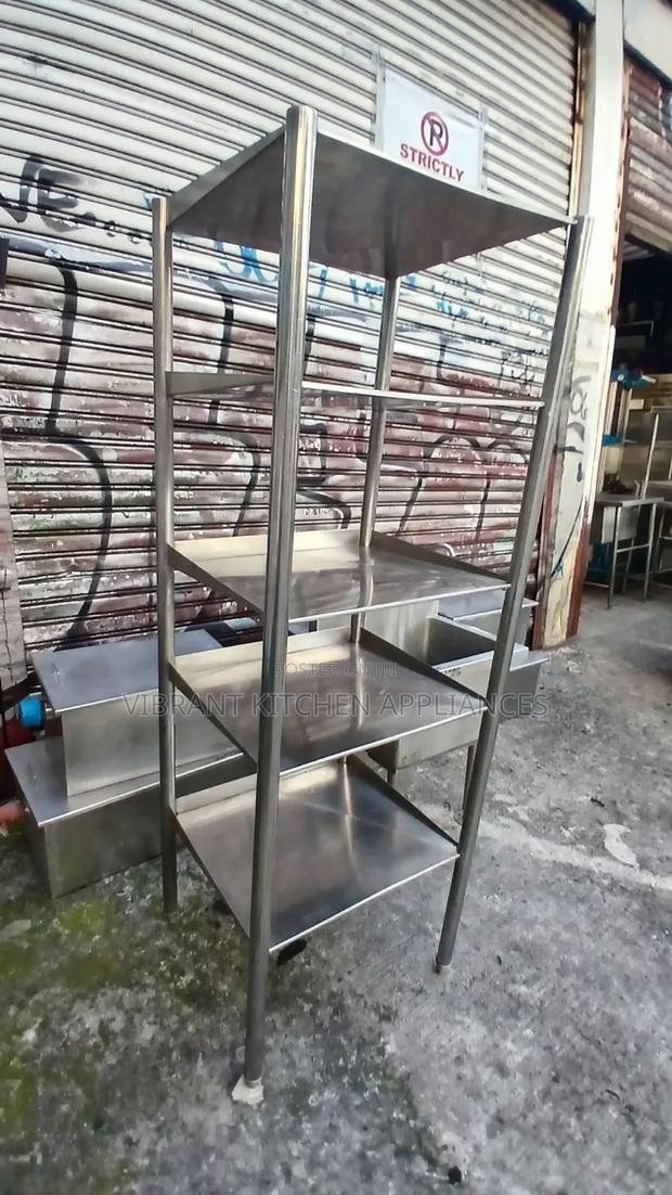 Five‐Tier Stainless Steel Storage Rack - thumbnail 2