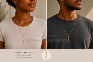 Twisted Gold Bar Necklace | Chain | Jewellery Fashion Accessory