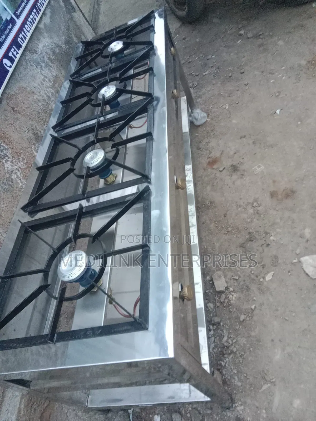 El Paso Modern Ss Stainless Commercial 4-Burner Cooker