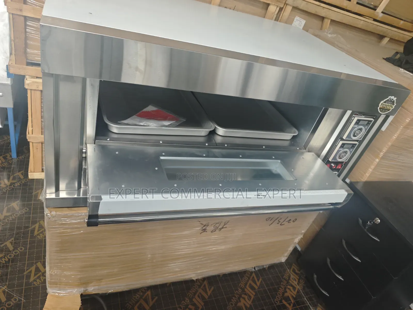 Single Deck Oven Double Tray