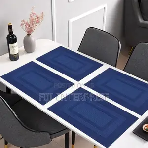 6-Piece PVC Woven Table Mats – Double Sided | Heat Resistant