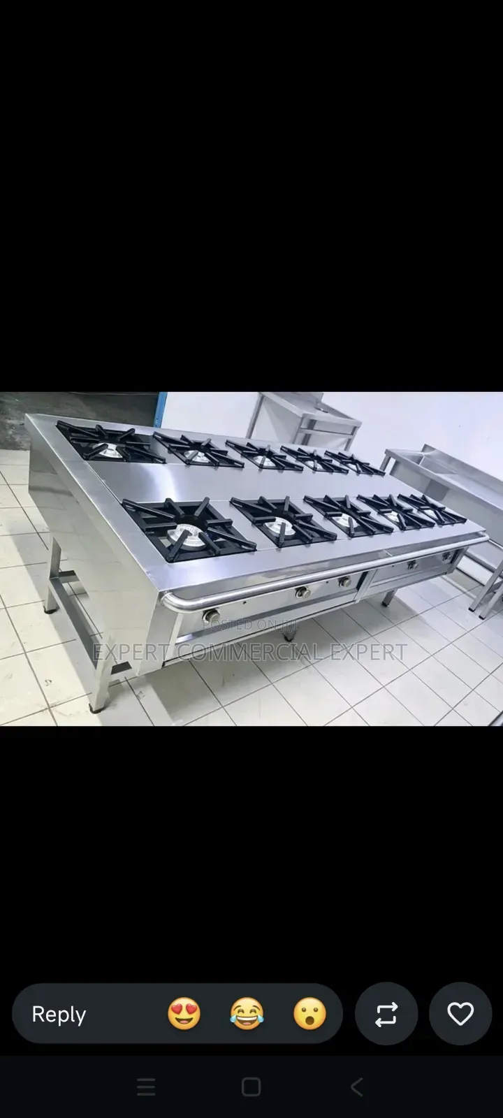 Combined 10 Gas Burners