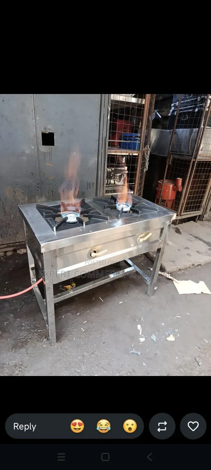 Two Gas Burner High Pressure