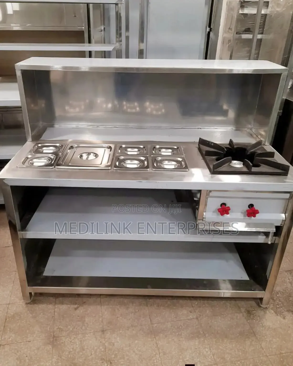 Customized Ss 304 Shawarma Service Bay Stainless Steel