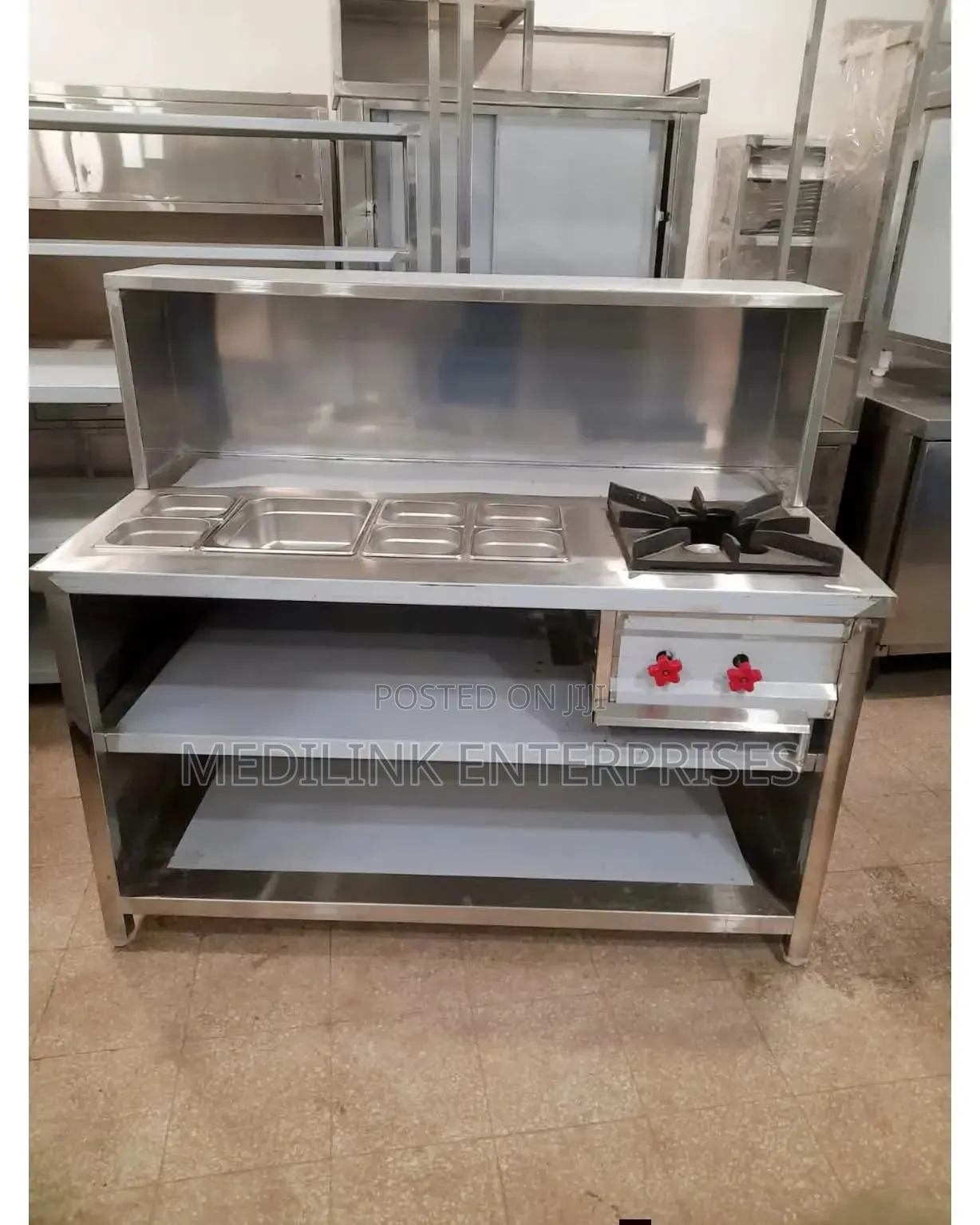 Customized Ss 304 Shawarma Service Bay Stainless Steel