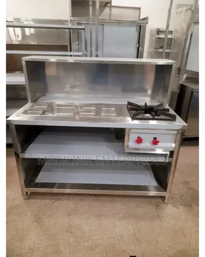 Customized Ss 304 Shawarma Service Bay Stainless Steel