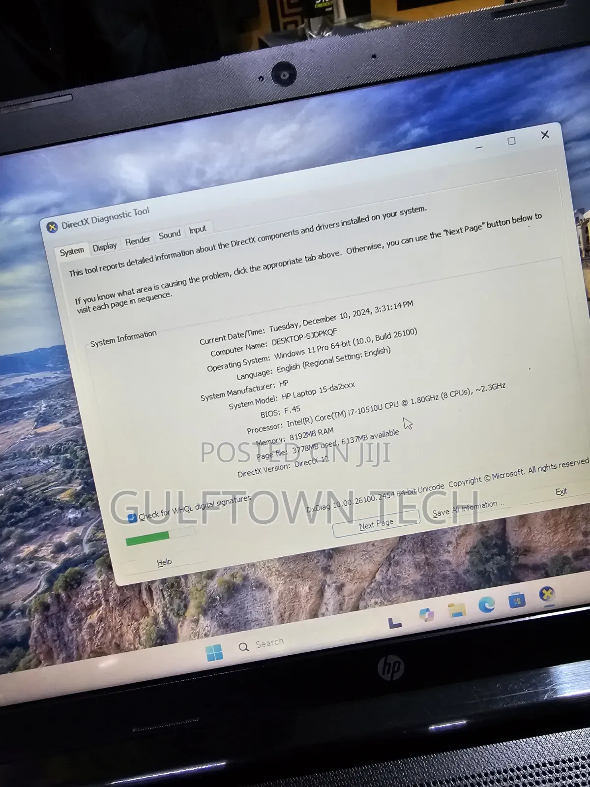 Laptop HP 15 8GB Intel Core i7 SSD 256GB