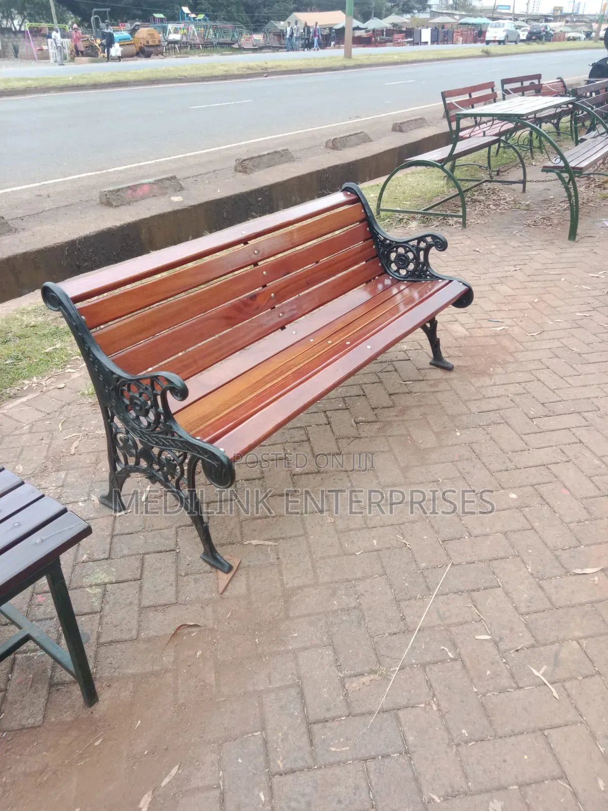 Ulundi Outdoor Home /Waiting Bay Metallic Benches
